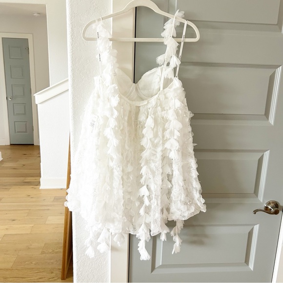NWT For Love & Lemons Bellatrix Mini Dress Bridal - Picture 7 of 10